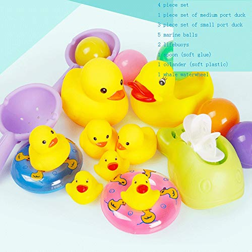 Бебе бебе бања играчки за момчиња и девојчиња што ќе си играат во водата, крцкањето малку жолта патка пливање малку желка капење играчки лебди капење време брод игр
