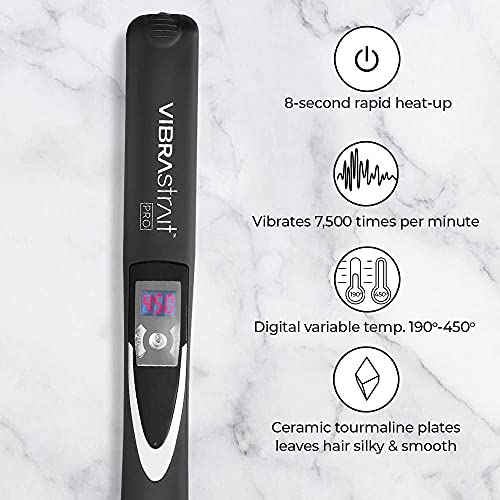 Vibrastrait Про Vibrating Рамен Железо, 1-инчен и Brocato Moveable Задржете Флексибилни Hairspray Пакет