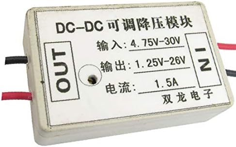X-DREE DC 4.75-30V да DC 1.25-26V Прилагодливи чекор и надолу Модул 1.5 А 1M2596(DC 4.75-30 ν DC 1.25-26 ν Módulo редукторот