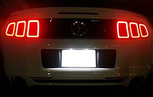 iJDMTOY ОЕМ-Одговара 3W Full LED Табличка Светлина Полнење Компатибилен Со 2011-14 Ford Mustang, 2009-18 Ford Флекс, 2008-17