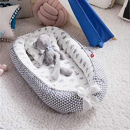 G-забите на Бебето Bassinet Преносни Кревет за Бебе Безделник Новороденче Креветчето Дише и Спиење Гнездо со Перница Бебе