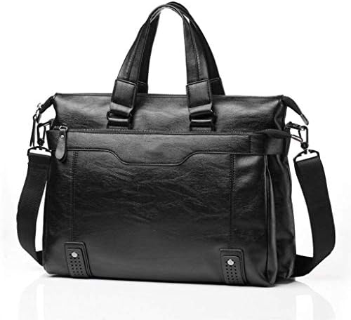 briefcase Кожа Briefcase Торба за Лаптоп Гласник Рамо Работа Торба Crossbody Чанта за Бизнис Патување Божиќ за Мажи торба