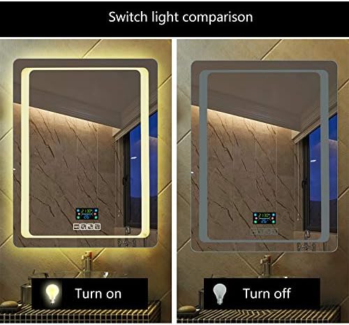 Огледало Модерната LED Smart Шминка Светлина Огледало Допре Сензорот + Bluetooth Повик Музика + Време Температура на Екранот