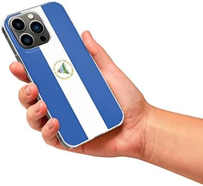 Погоден за iPhone 13 Max Pro Мобилен Телефон случај на КОМПЈУТЕР Материјал Мобилен Телефон случај со Никарагва Знаме Шема