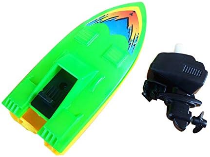 CactusAngui Пластични Wind-up Брзина Брод се моторен чамец Детска Бања Играчка, Летни Спортови на Вода Бања Играчка, Безбедни