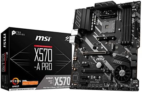 MSI X570-ПРО Плоча (AMD НА4, DDR4, PCIe 4.0, SATA 6Gb/s, М. 2, USB 3.2 Генералот 2, HDMI, ATX)