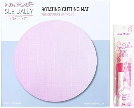 Сју Daley Дизајни Розова 10 Ротирачки Сечење Мат Пакет со Ткаенина Лепак Пен