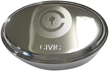 Сребрен Тон Гравирани Елегантни Граѓански Монета CVC Cryptocurrency Blockchain Овална Trinket Накит Кутија